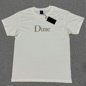 DIME White Logo T Shirt